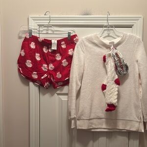 NWT Wondershop Santa Clause pajama gift set